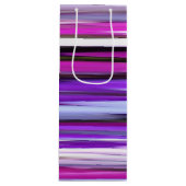Sac Cadeau Pour Bouteille Abstrait #2 : Flou pourpre (Devant)