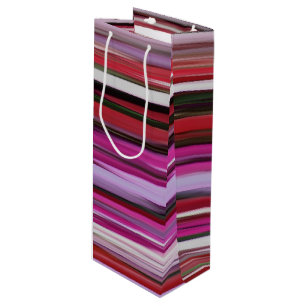Sac Cadeau Pour Bouteille Abstrait #2 : Flou rouge