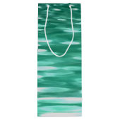 Sac Cadeau Pour Bouteille Abstrait #3 : Shimmer vert (Dos)