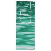 Sac Cadeau Pour Bouteille Abstrait #3 : Shimmer vert (Devant)