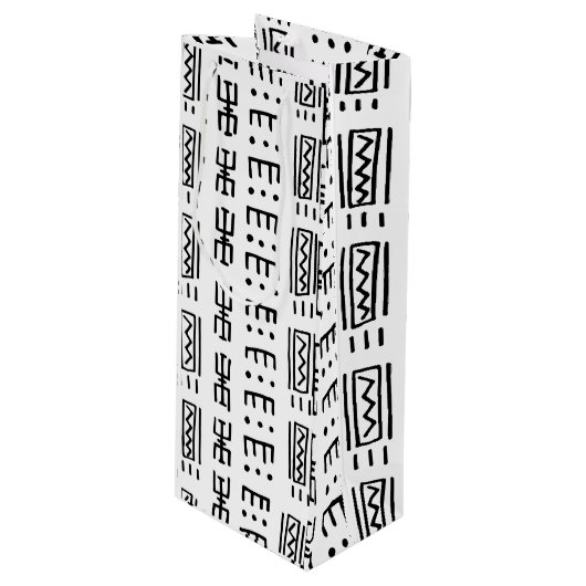 Sac Cadeau Pour Bouteille African Print Wine Gift Bag (Devant Angle)