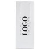 Sac Cadeau Pour Bouteille Ajouter votre logo commercial Rectangle Simple Min (Devant)