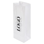 Sac Cadeau Pour Bouteille Ajoutez votre logo d'entreprise rectangulaire Simp (Dos Angle)