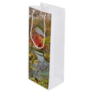 Sac Cadeau Pour Bouteille Allée à travers les bois