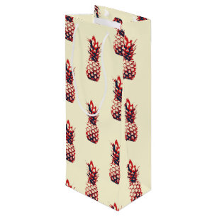 Sac Cadeau Pour Bouteille Ananas