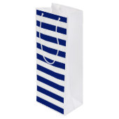 Sac Cadeau Pour Bouteille Ancre argentée classique (Dos Angle)