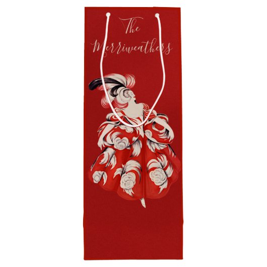 Sac Cadeau Pour Bouteille Anisette Red Wine Gift Bag (Dos)