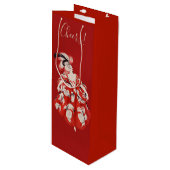 Sac Cadeau Pour Bouteille Anisette Red Wine Gift Bag (Devant Angle)