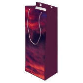 Sac Cadeau Pour Bouteille août rouge (Dos Angle)