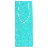 Sac Cadeau Pour Bouteille Aqua Blue (Dos)