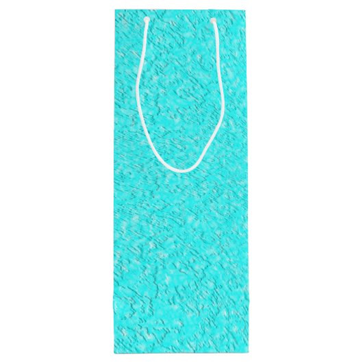 Sac Cadeau Pour Bouteille Aqua Blue (Dos)