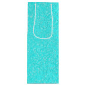 Sac Cadeau Pour Bouteille Aqua Blue (Devant)