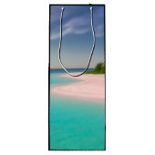 Sac Cadeau Pour Bouteille Aquamarine Ocean Tropical Beach Scenic (Dos)