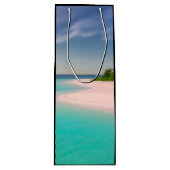 Sac Cadeau Pour Bouteille Aquamarine Ocean Tropical Beach Scenic (Devant)