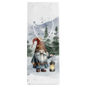 Sac Cadeau Pour Bouteille Aquarelle hiver Gnome de Noël (Dos)