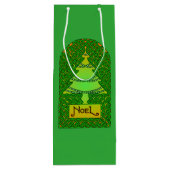 Sac Cadeau Pour Bouteille Arbre de Noël celtique (Dos)