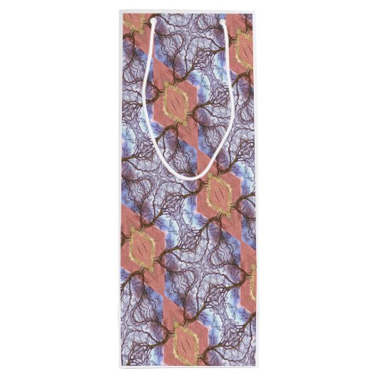 SAC CADEAU POUR BOUTEILLE ARBRES (Dos)