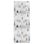 Sac Cadeau Pour Bouteille Arbres de Noël (Dos)