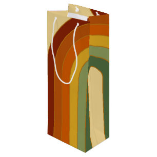 Sac Cadeau Pour Bouteille Arc-en-ciel Super en couche muet