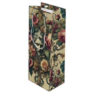Sac Cadeau Pour Bouteille Arcane Atelier Signature - Vin Floral Gothique