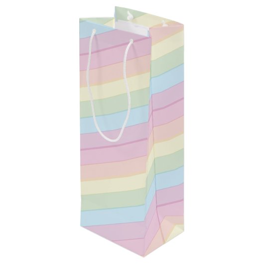 Sac Cadeau Pour Bouteille Arrosage baby shower Rainbow Raindrop Cloud (Dos Angle)
