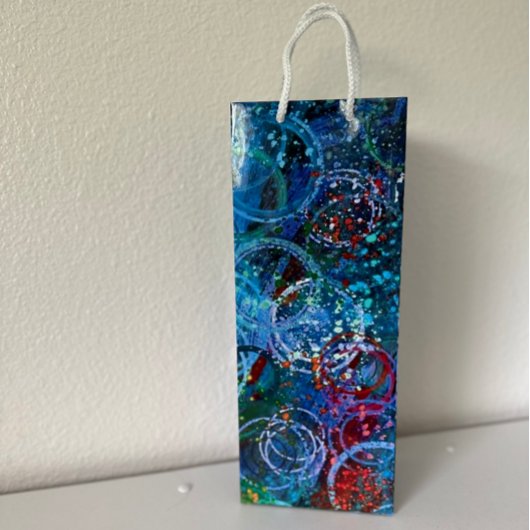 Sac Cadeau Pour Bouteille Art Abstrait