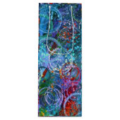 Sac Cadeau Pour Bouteille Art Abstrait (Devant)