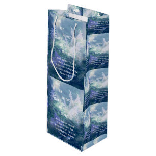 Sac Cadeau Pour Bouteille Astilbe Blue Mist Romans 8:28