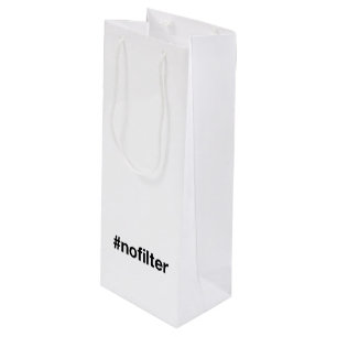 Sac Cadeau Pour Bouteille AUCUN Hashtag FILTER