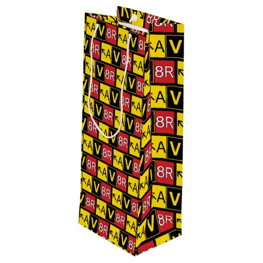 Sac Cadeau Pour Bouteille Aviateur - AV8R - (Dos Angle)