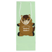 Sac Cadeau Pour Bouteille Baby shower à cheval (Dos)