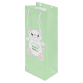 Sac Cadeau Pour Bouteille Baby shower de chat Kitty (Dos Angle)
