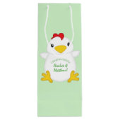 Sac Cadeau Pour Bouteille Baby shower de poulet (Dos)