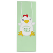 Sac Cadeau Pour Bouteille Baby shower de poulet (Devant)