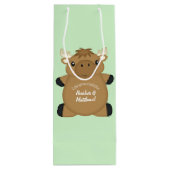 Sac Cadeau Pour Bouteille Baby shower d'orignal (Dos)