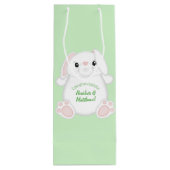 Sac Cadeau Pour Bouteille Baby shower lapin lapin (Dos)