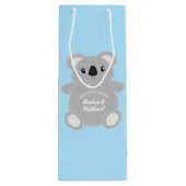 Sac Cadeau Pour Bouteille Baby shower Ours de Koala (Dos)