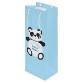 Sac Cadeau Pour Bouteille Baby shower Panda Bear (Dos Angle)