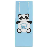 Sac Cadeau Pour Bouteille Baby shower Panda Bear (Devant)