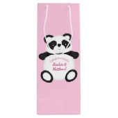 Sac Cadeau Pour Bouteille Baby shower Panda Bear (Dos)