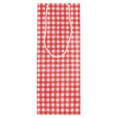 Sac Cadeau Pour Bouteille Baguette d'anniversaire Figure Girl avec vin rouge (Dos)