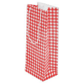 Sac Cadeau Pour Bouteille Baguette d'anniversaire Figure Girl avec vin rouge (Dos Angle)