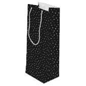 Sac Cadeau Pour Bouteille Baguette d'anniversaire Figure Girl avec vin rouge (Dos Angle)