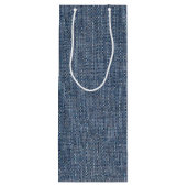 Sac Cadeau Pour Bouteille Baguette d'anniversaire Figure Girl avec Vin Verre (Dos)