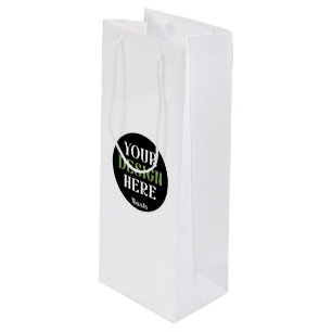 Sac Cadeau Pour Bouteille baiser personnalisé, unique, élégant et minimalist