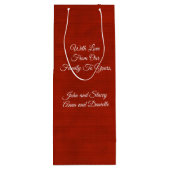 Sac Cadeau Pour Bouteille Baisers à neige (Dos)