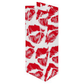 Sac Cadeau Pour Bouteille baisers rouge à lèvres (Dos Angle)