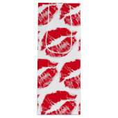 Sac Cadeau Pour Bouteille baisers rouge à lèvres (Devant)