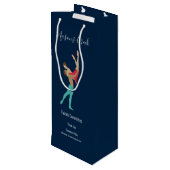 Sac Cadeau Pour Bouteille Ballet (Dos Angle)