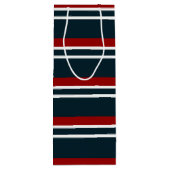 Sac Cadeau Pour Bouteille Bande de tatan rouge rétro (Dos)